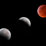 Composite of January 2019 lunar eclipse